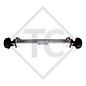 Braked axle SWING 1350kg axle type CB 1355, 46.25.379.699, HUMBAUR