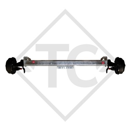 Braked axle SWING 1350kg axle type CB 1355, 46.25.379.700, HUMBAUR