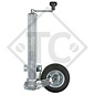 Roue jockey □60mm carré, type VK 60-P2H-200 VBB, sabot entièrement automatique, pour caravanes, remorques-auto, machines pour l'industrie du bâtiment