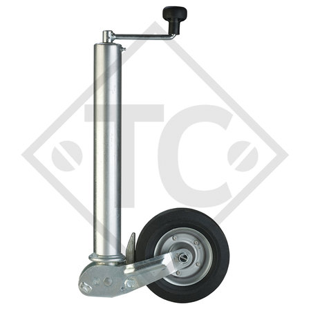 Jockey wheel ø60mm round, type VK 60-200 VBB, support shoe fully automatic