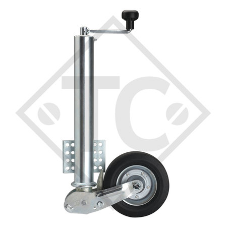 Roue jockey ø60mm rond, type VK 60-KH-200 VBB, sabot entièrement automatique