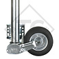 Roue jockey ø60mm rond, type VK 60-BH-200 VBB, sabot entièrement automatique, pour caravanes, remorques-auto, machines pour l'industrie du bâtiment