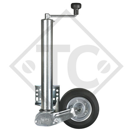 Roue jockey ø60mm rond, type VK 60-BH-200 VBB, sabot entièrement automatique