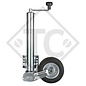 Jockey wheel ø60mm round, type VK 60-BH-200 VBB, support shoe fully automatic, for caravans, car trailers, machines for building industry