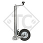 Jockey wheel ø60mm round, type VK 60-ABLFH-255 SB, long version, support shoe fully automatic, for caravans, car trailers, machines for building industry