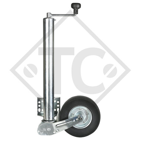 Roue jockey ø60mm rond, type VK 60-BLH-255 SB, version longue, sabot entièrement automatique