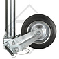 Roue jockey ø70mm rond, type K 70-250 VBR, sabot semi-automatique, pour caravanes, remorques-auto, machines pour l'industrie du bâtiment