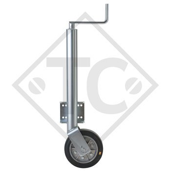 Compre Rueda Jockey De 70mm, Galvanizado En Caliente, Resistente, Rotación  Semiautomática Y Bloqueo De Pedal y Rueda De Jockey De Remolque de China