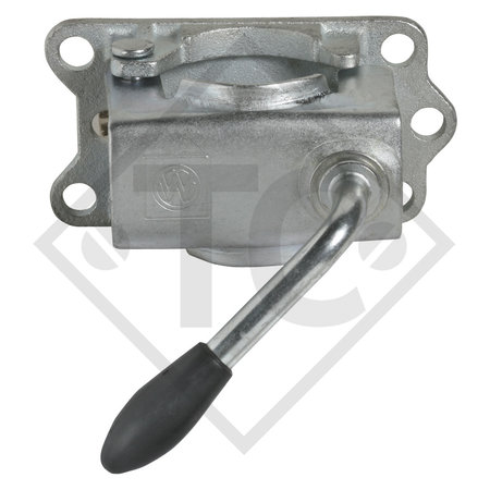 Abrazadera de sujeción ø48mm redondo KLE 48-G, maneta rigida