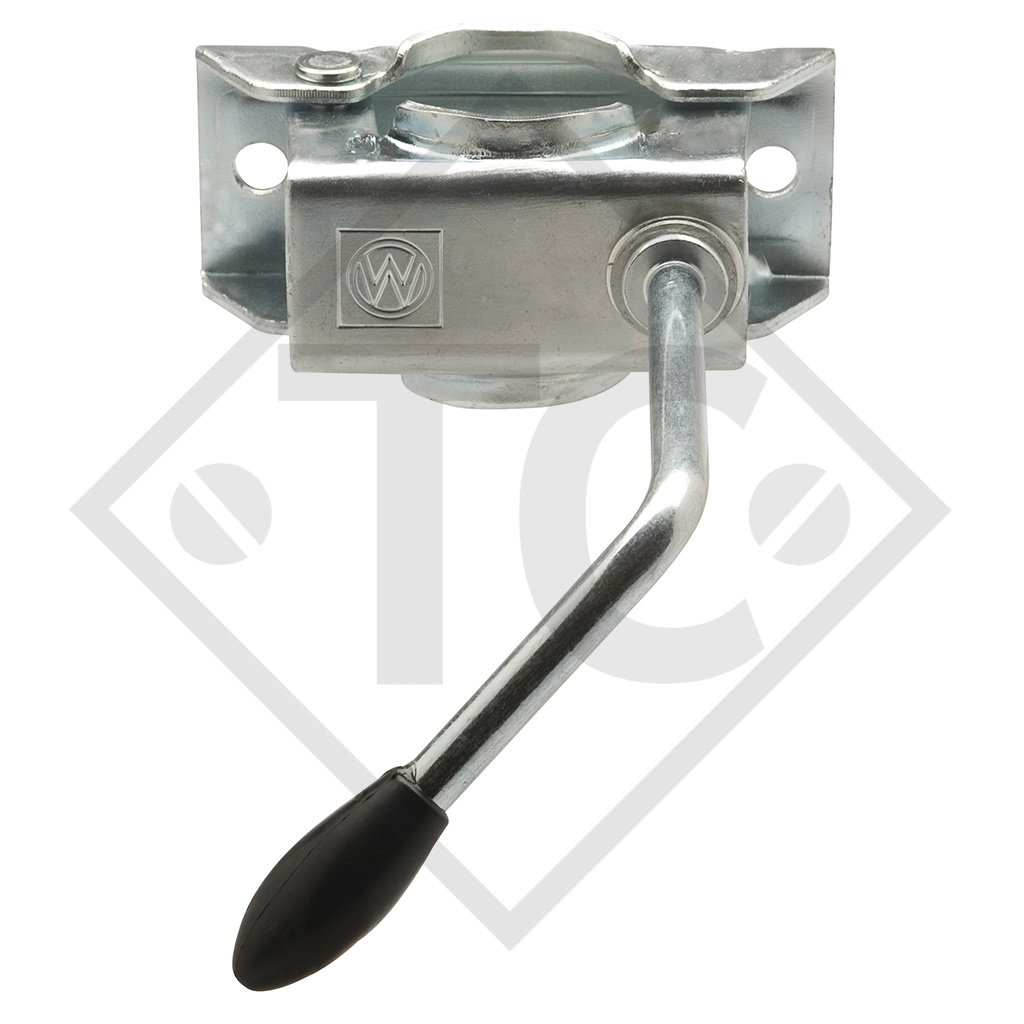 Clamp ø48mm round KLE 48-LK, rigid T-bar, suitable for all trailer types