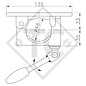 Clamp ø48mm round KLE 48-GKK, T-bar, suitable for all trailer types