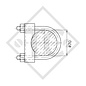 Fissaggio supporto a morsetto ø70mm tondo, KBF 70, idonei a tutti i tipi di rimorchio