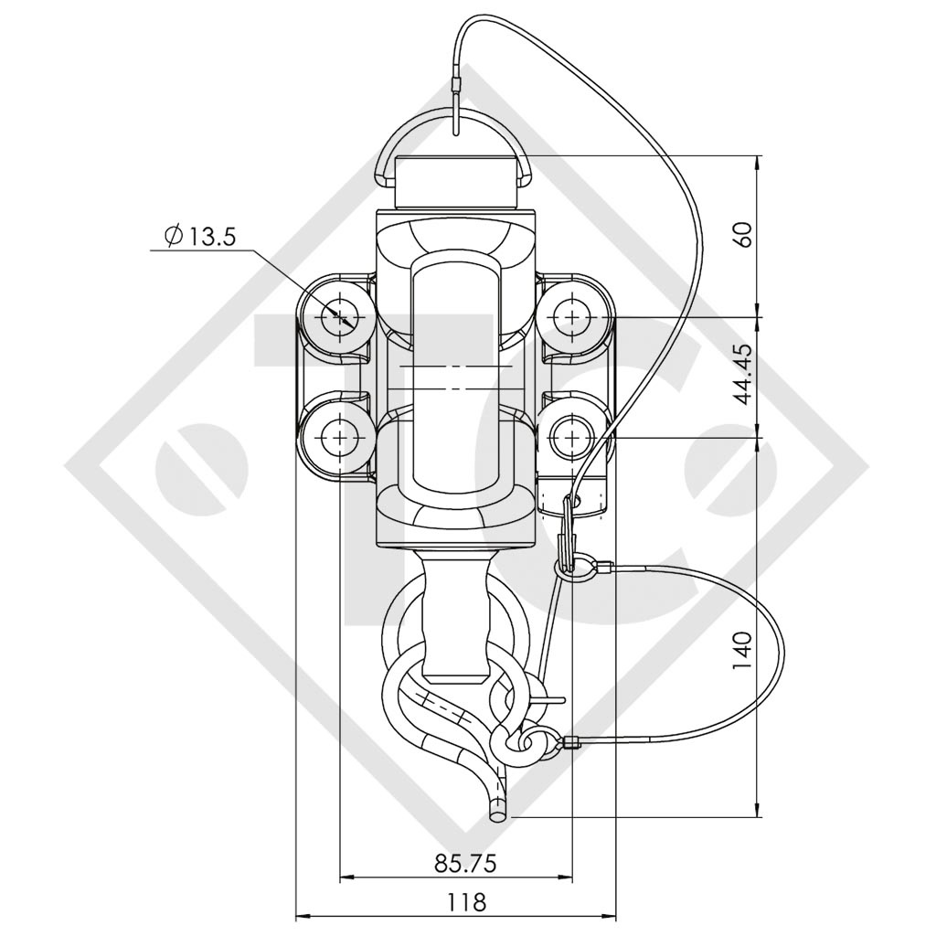 3.5-t-coupling mouth type E100T