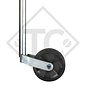 Jockey wheel ø35mm round, type ST 35-160 V, for caravans, car trailers, machines for building industry