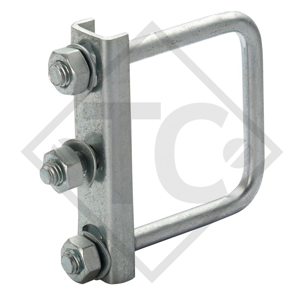 Binder support □60mm round square, KBFV 60, suitable for all trailer types