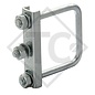 Binder support □70mm round square, KBFV 70, suitable for all trailer types