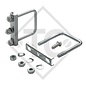 Binder support □60mm round square, KBFV 60, suitable for all trailer types