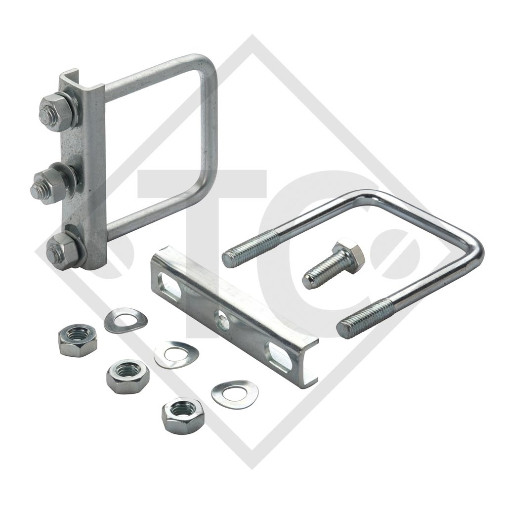 Binder support □60mm round square, KBFV 60, suitable for all trailer types