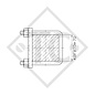 Fijación de abrazadera □70mm redondo cuadrado, KBFV 70, para los remolques convencionales