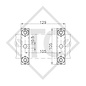 Fixation de collier de serrage □70mm rond carré, KBFV 70, pour tous types courants de remorques