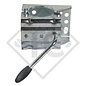 Clamp ø60mm round KLE 60, rigid T-bar, suitable for all trailer types