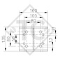 Supporto ruotino ø70mm tondo KLE 70-105x50, idonei a tutti i tipi di rimorchio