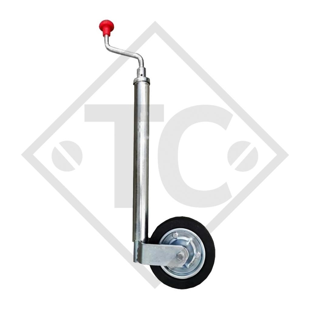 Roue jockey J43L, pour caravanes, remorques-auto, machines pour l'industrie du bâtiment