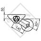 Essieu BASIC 750kg non freiné type d'essieu 700-5