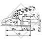 Coupling head AK 161 with Soft-Dock, spacers ø35/45mm for braked trailers