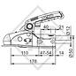 Safety Kit Kugelkupplung AK 161 mit Soft-Dock, Distanzstücke ø35/45mm und Druckschloss für gebremste Anhänger