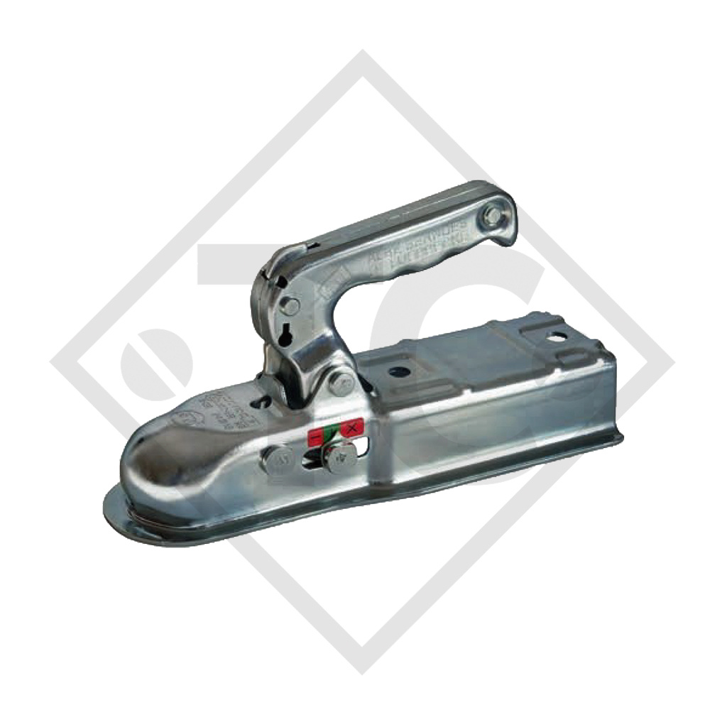 Coupling head EM 80 V-E for unbraked trailers