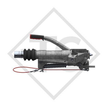 Overrun device V type 200V, 1300 to 2000kg, WITHOUT stabiliser AKS 3004