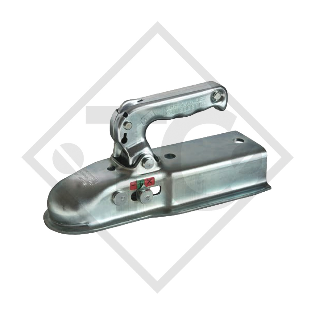 Coupling head EM 150 V-F for unbraked trailers