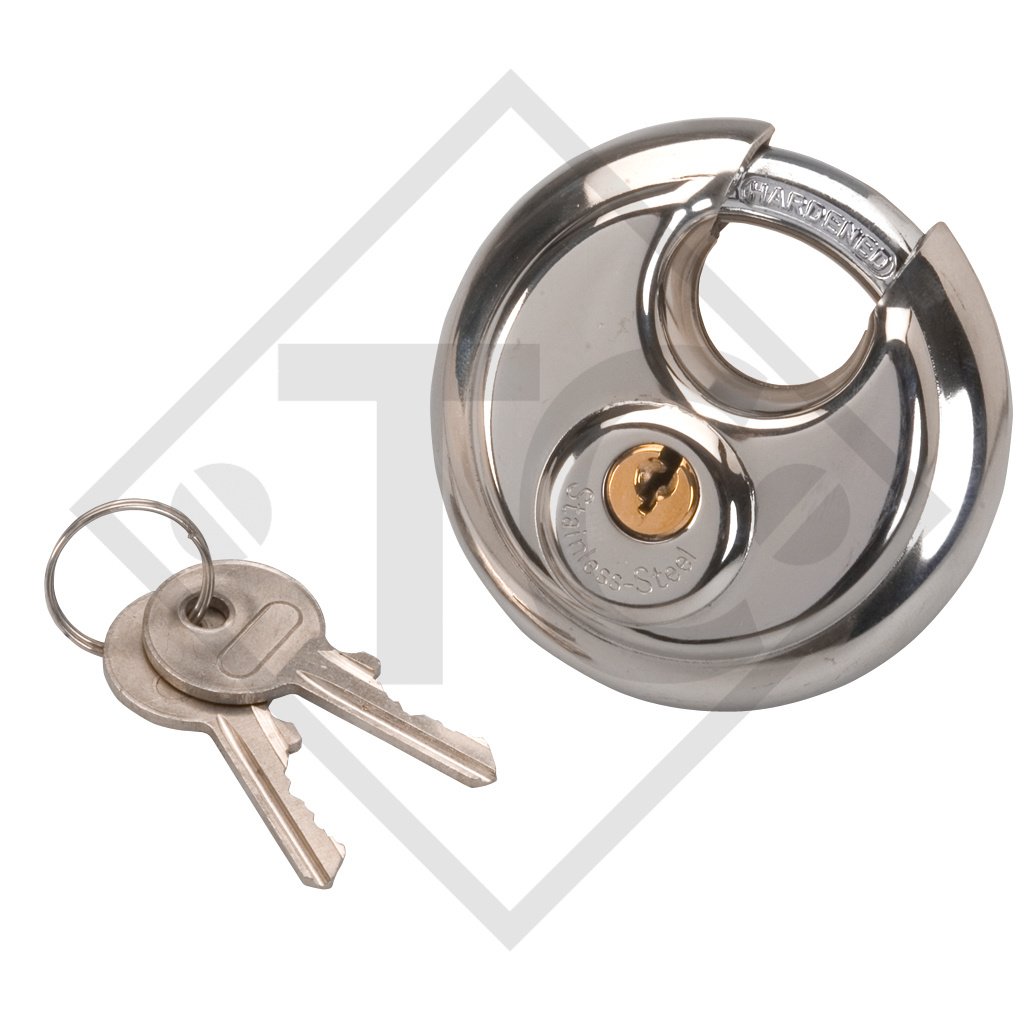 Disk lock loose 70mm, simultaneous locking suitable for all trailer types