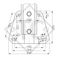 Cabezal WW 150-VF con adaptador V para remolques sin freno