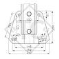 Cabezal WW 150-VF con adaptador V para remolques sin freno