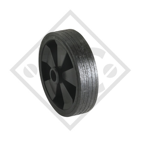 Solid rubber wheel 160x40mm 160 V for jockey wheel ST 35-160 V