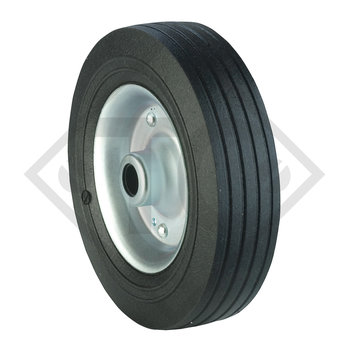 Solid rubber wheel 200x60mm 200 VB for jockey wheel VK 60-P2H-200 VBB, VK 60-PB1-200 VBB, VK 60-200 VBB, VK 60-KH-200 VBB and VK 60-BH-200 VBB