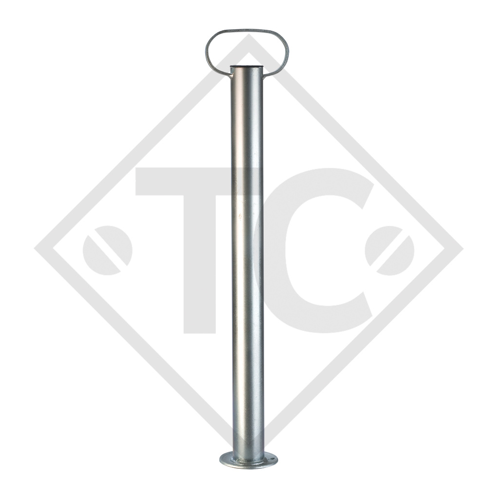 Rigid steady leg 48mm round, RSR 48-600, suitable for all trailer types