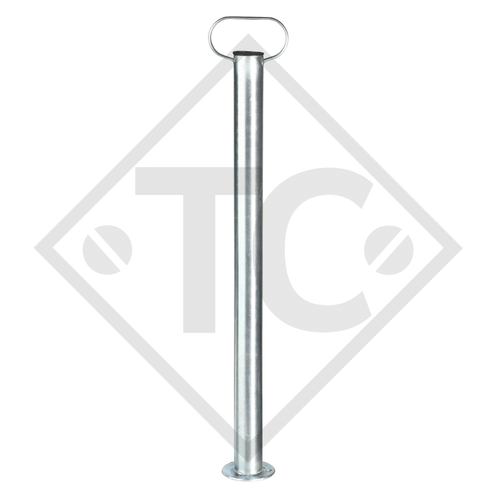 Rigid steady leg 48mm round, RSR 480-700, suitable for all trailer types