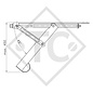 Extendable corner steady ADS 460 V, suitable for all trailer types