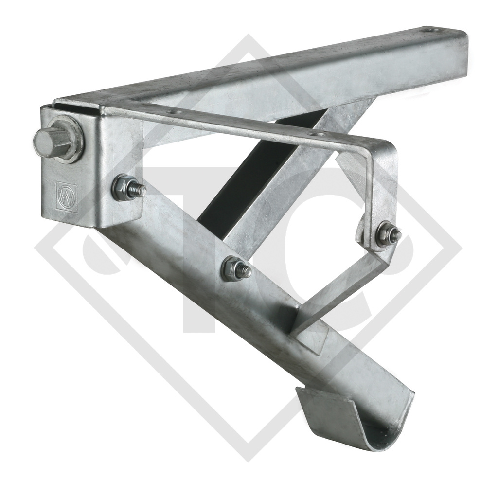 Extendable corner steady ADS 480 for front right and rear left, suitable for all trailer types