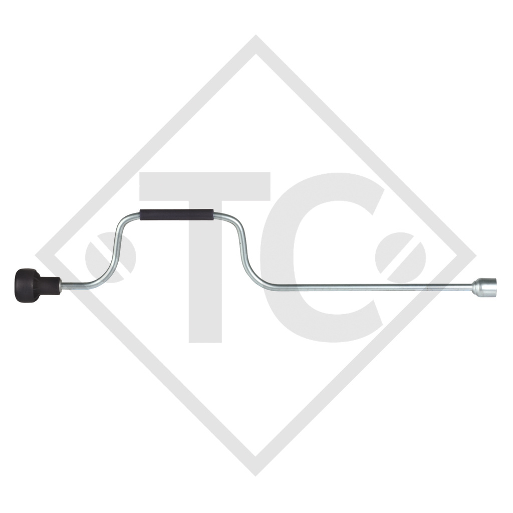 Ausdrehkurbel Typ HKB SW 19-L690-F, passend für alle gängigen Anhängertypen