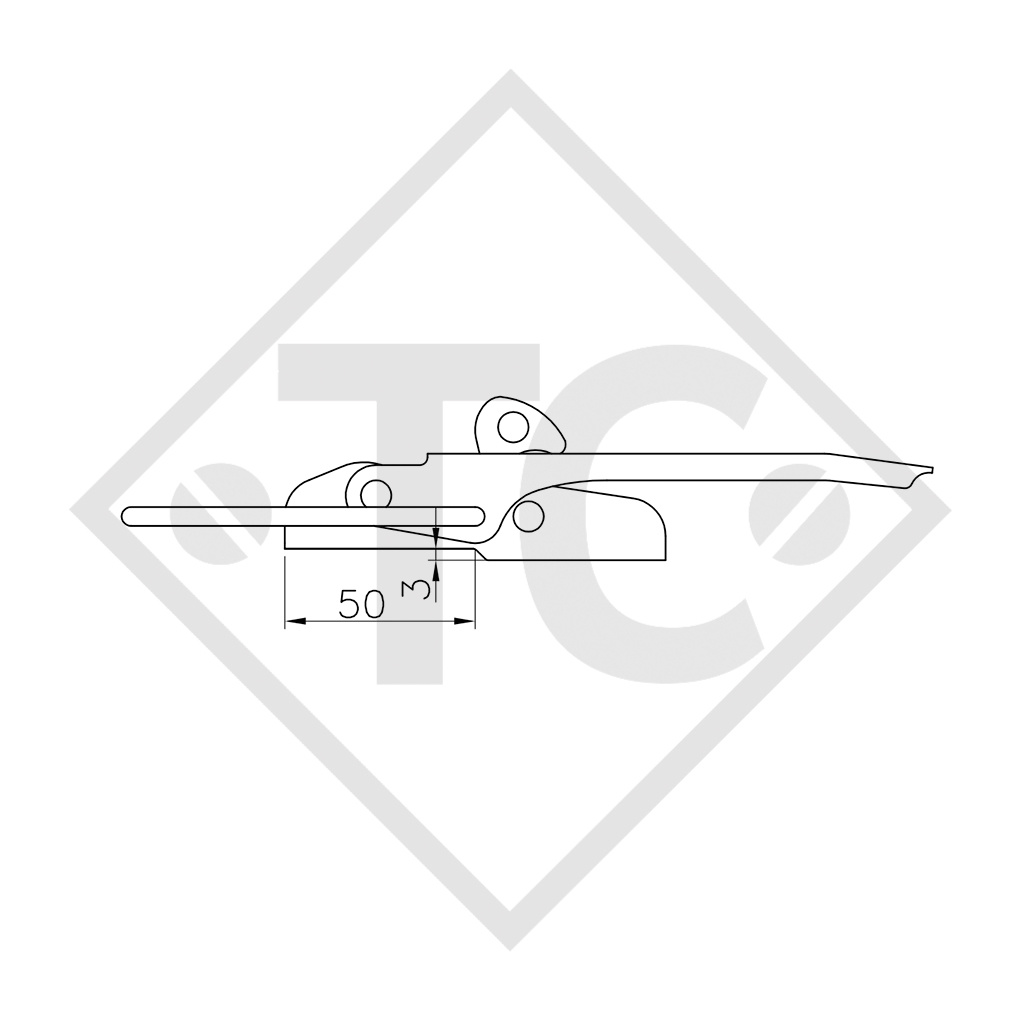 WINTERHOFF Tailgate latch type BV 10-1-2