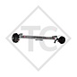 Braked axle SWING 1350kg axle type CB 1355, 46.24.379.494, HUMBAUR