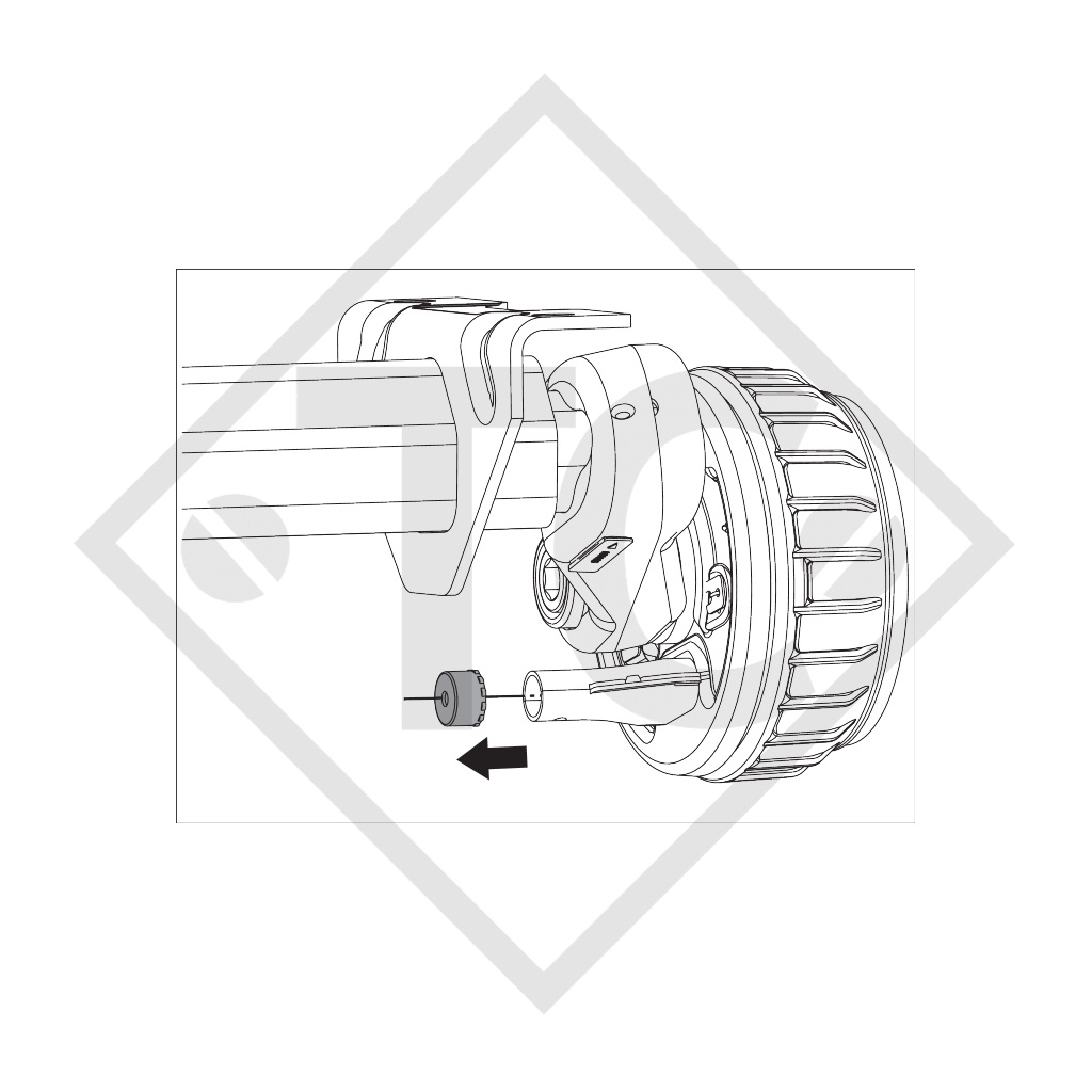 Bowden cable 299707 hook in with thread M8, vers. PROFI LONGLIFE