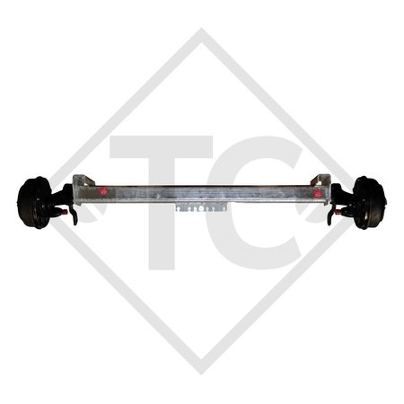 Assale frenato 1050kg SWING tipo di assale CB 1055, 46.21.379.888, Humer