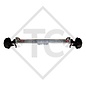 Braked axle 1050kg SWING axle type CB 1055, 46.21.379.887, Humer