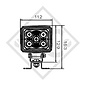 Working light Workpoint LED 1500 12V / 24V with metallic bracket 38-8220-007