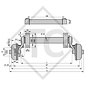 Essieu SWING 850kg freiné type d'essieu CB 854, 46.16.379.268